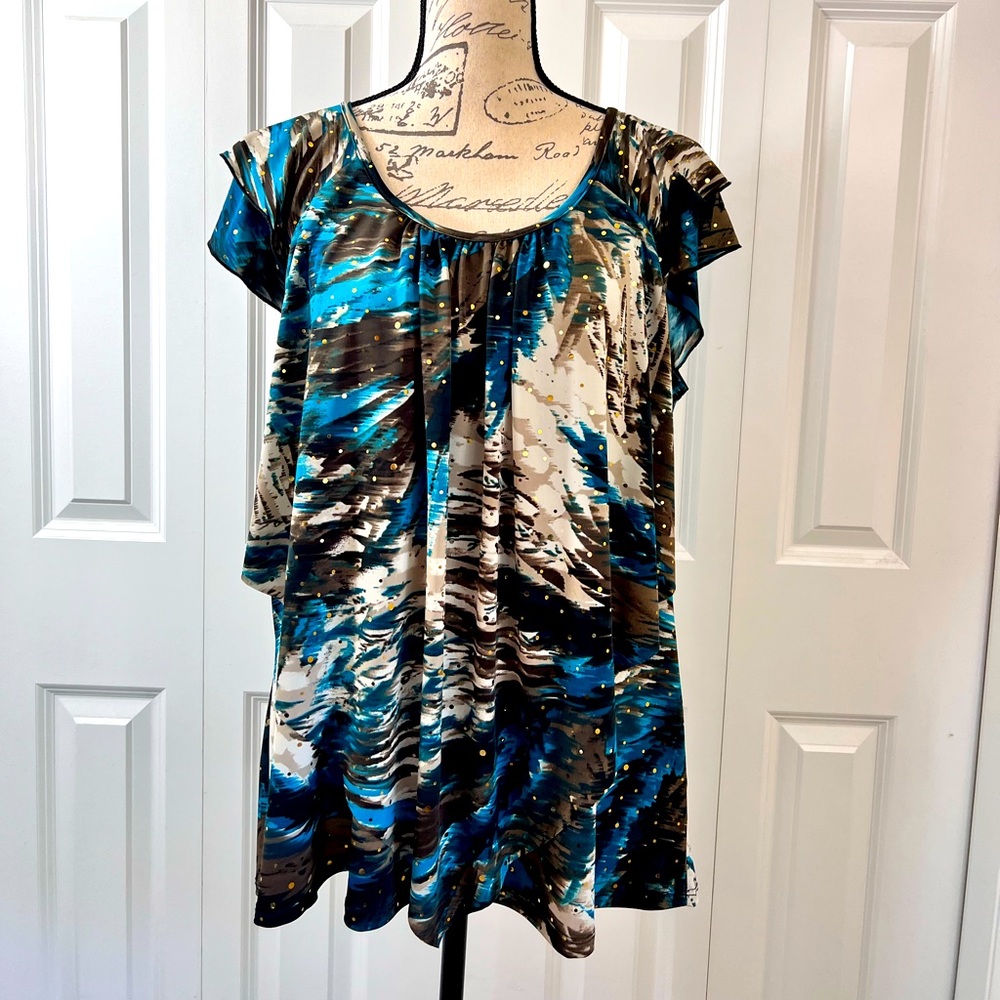 Silky Print Blouse